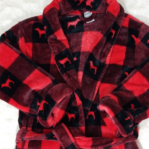 🎉PINK Victoria secret. "Cozi  plush Robe" - Picture 2 of 8